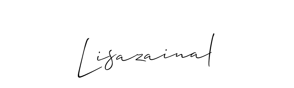 Similarly Allison_Script is the best handwritten signature design. Signature creator online .You can use it as an online autograph creator for name Lisazainal. Lisazainal signature style 2 images and pictures png