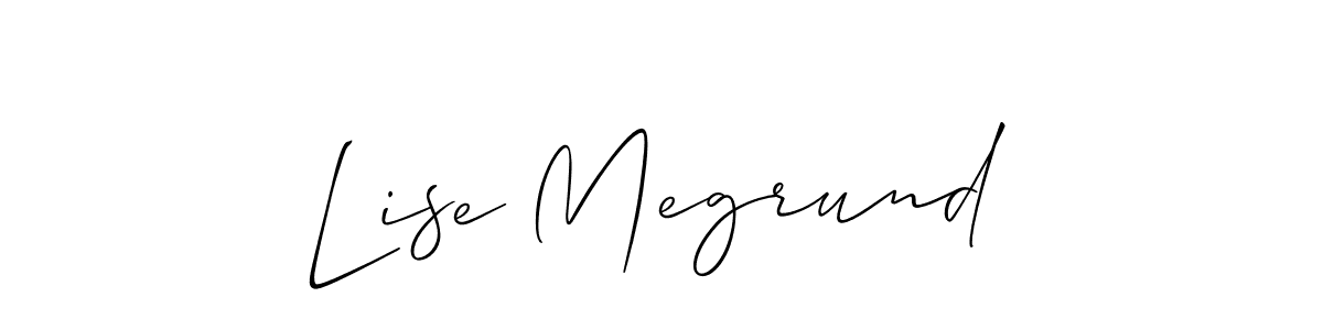 Design your own signature with our free online signature maker. With this signature software, you can create a handwritten (Allison_Script) signature for name Lise Megrund. Lise Megrund signature style 2 images and pictures png