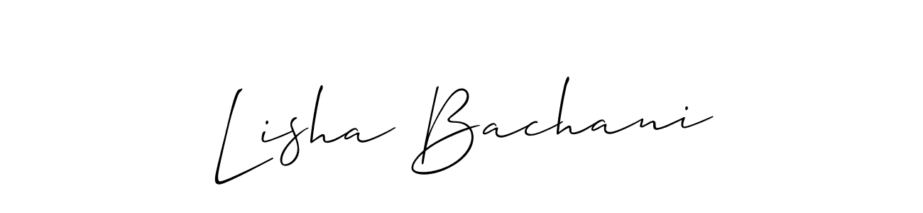 Here are the top 10 professional signature styles for the name Lisha Bachani. These are the best autograph styles you can use for your name. Lisha Bachani signature style 2 images and pictures png