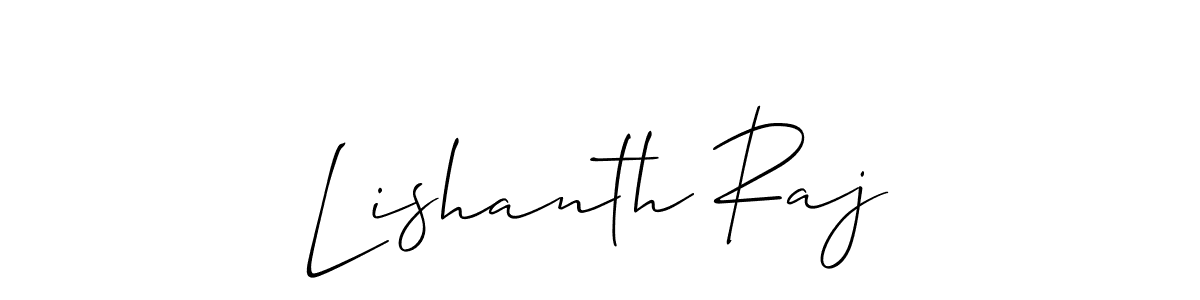 This is the best signature style for the Lishanth Raj name. Also you like these signature font (Allison_Script). Mix name signature. Lishanth Raj signature style 2 images and pictures png