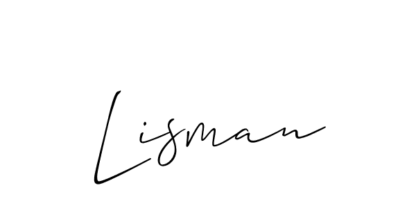 if you are searching for the best signature style for your name Lisman. so please give up your signature search. here we have designed multiple signature styles  using Allison_Script. Lisman signature style 2 images and pictures png