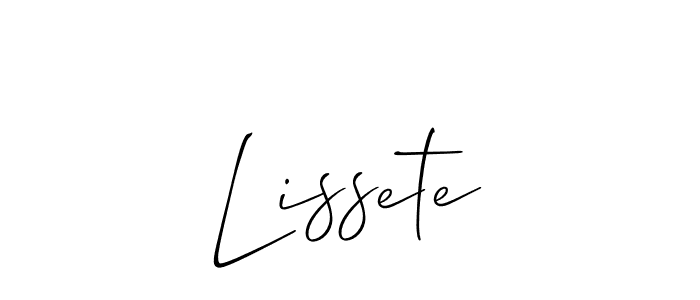 Also You can easily find your signature by using the search form. We will create Lissete name handwritten signature images for you free of cost using Allison_Script sign style. Lissete signature style 2 images and pictures png