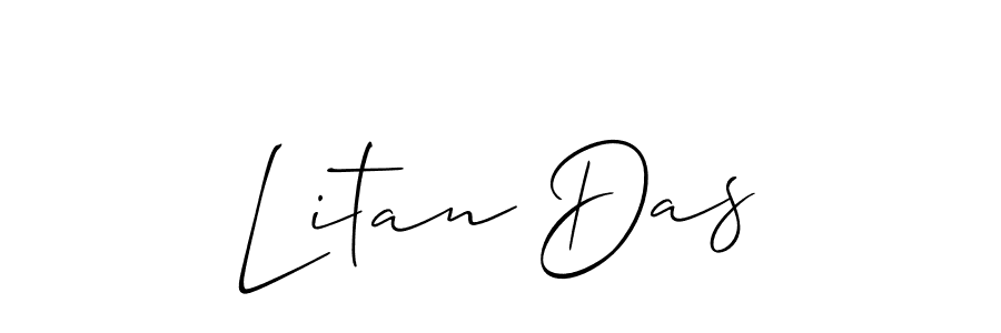 Also we have Litan Das name is the best signature style. Create professional handwritten signature collection using Allison_Script autograph style. Litan Das signature style 2 images and pictures png