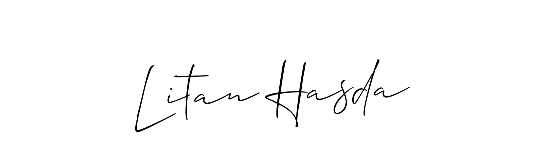 How to Draw Litan Hasda signature style? Allison_Script is a latest design signature styles for name Litan Hasda. Litan Hasda signature style 2 images and pictures png