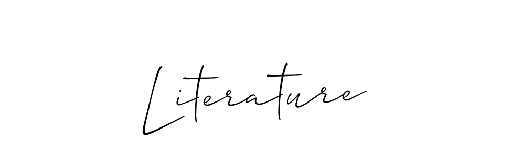 Make a beautiful signature design for name Literature. Use this online signature maker to create a handwritten signature for free. Literature signature style 2 images and pictures png