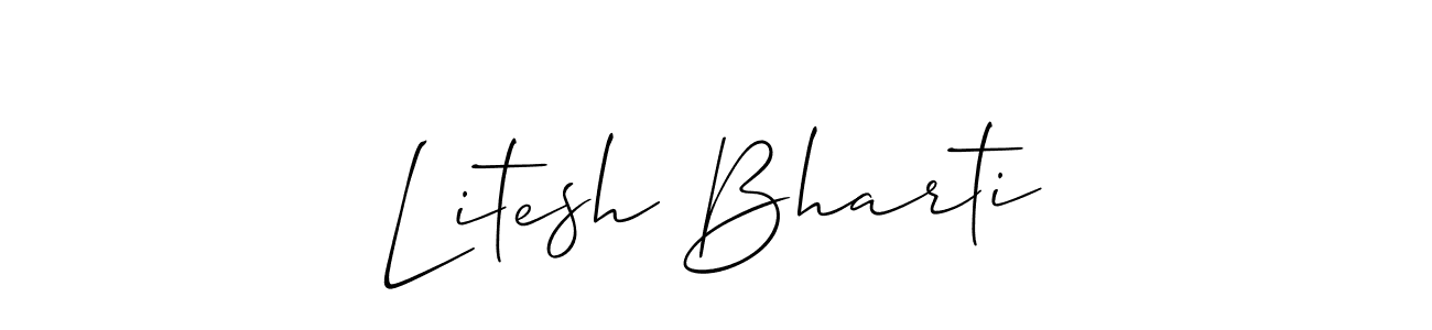 Best and Professional Signature Style for Litesh Bharti. Allison_Script Best Signature Style Collection. Litesh Bharti signature style 2 images and pictures png