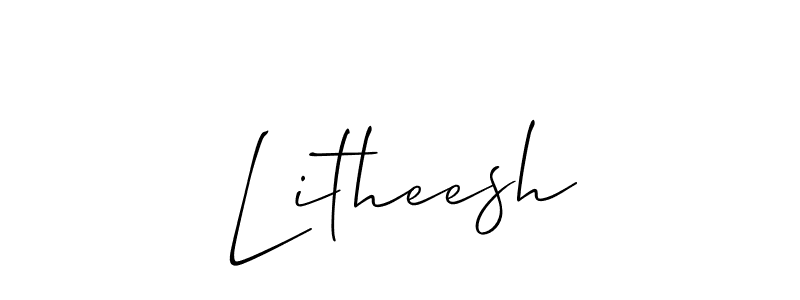 Similarly Allison_Script is the best handwritten signature design. Signature creator online .You can use it as an online autograph creator for name Litheesh. Litheesh signature style 2 images and pictures png
