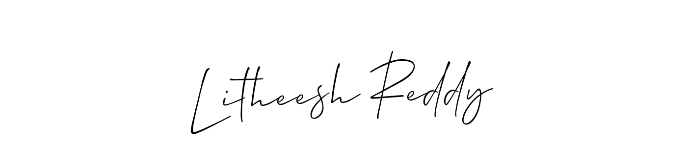 Once you've used our free online signature maker to create your best signature Allison_Script style, it's time to enjoy all of the benefits that Litheesh Reddy name signing documents. Litheesh Reddy signature style 2 images and pictures png