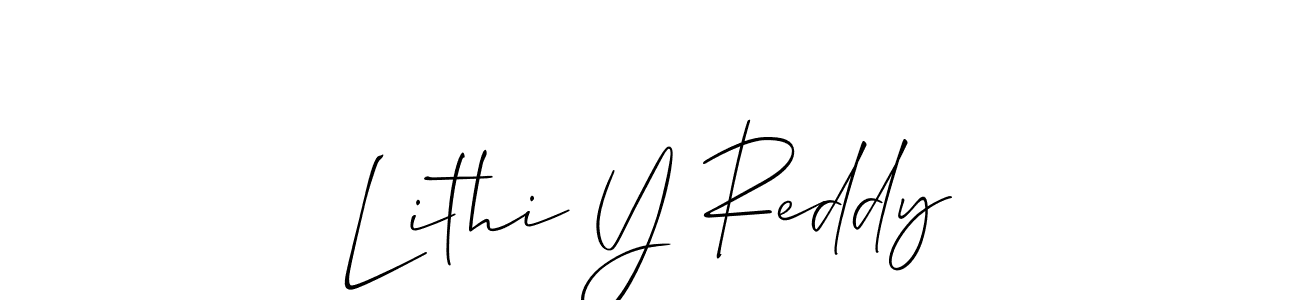 Make a beautiful signature design for name Lithi Y Reddy. Use this online signature maker to create a handwritten signature for free. Lithi Y Reddy signature style 2 images and pictures png
