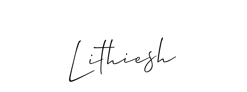 Lithiesh stylish signature style. Best Handwritten Sign (Allison_Script) for my name. Handwritten Signature Collection Ideas for my name Lithiesh. Lithiesh signature style 2 images and pictures png