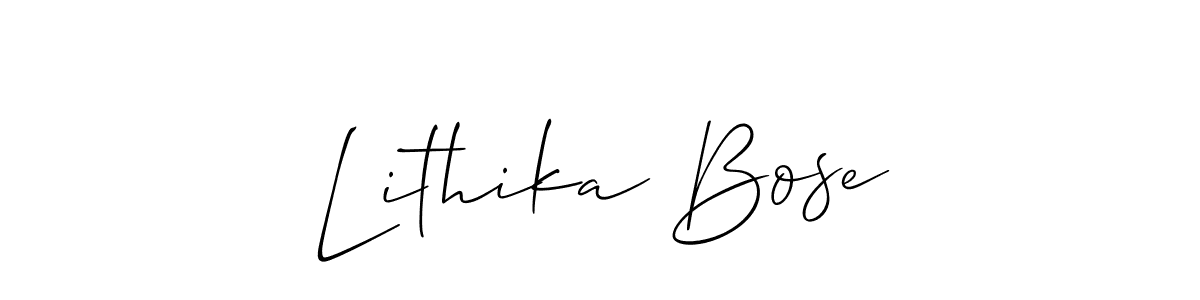 Best and Professional Signature Style for Lithika Bose. Allison_Script Best Signature Style Collection. Lithika Bose signature style 2 images and pictures png