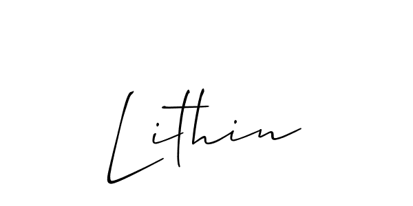 Make a short Lithin signature style. Manage your documents anywhere anytime using Allison_Script. Create and add eSignatures, submit forms, share and send files easily. Lithin signature style 2 images and pictures png