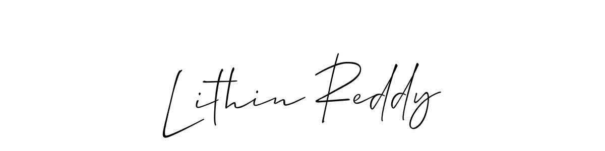 How to Draw Lithin Reddy signature style? Allison_Script is a latest design signature styles for name Lithin Reddy. Lithin Reddy signature style 2 images and pictures png