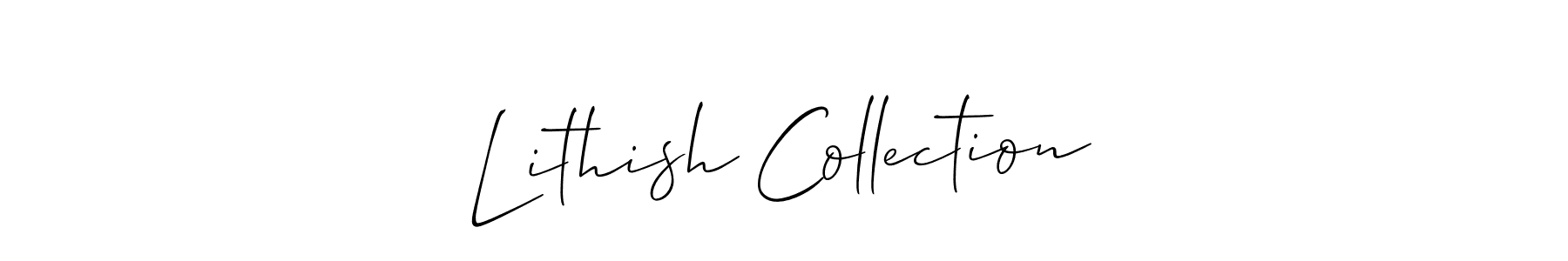 This is the best signature style for the Lithish Collection name. Also you like these signature font (Allison_Script). Mix name signature. Lithish Collection signature style 2 images and pictures png