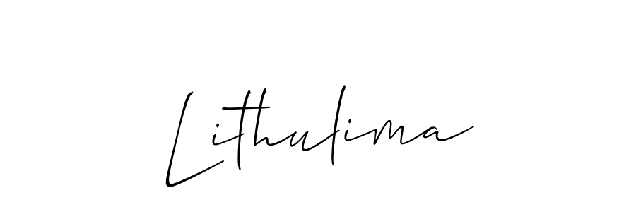 Design your own signature with our free online signature maker. With this signature software, you can create a handwritten (Allison_Script) signature for name Lithulima. Lithulima signature style 2 images and pictures png