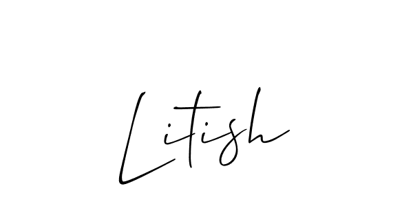 Create a beautiful signature design for name Litish. With this signature (Allison_Script) fonts, you can make a handwritten signature for free. Litish signature style 2 images and pictures png