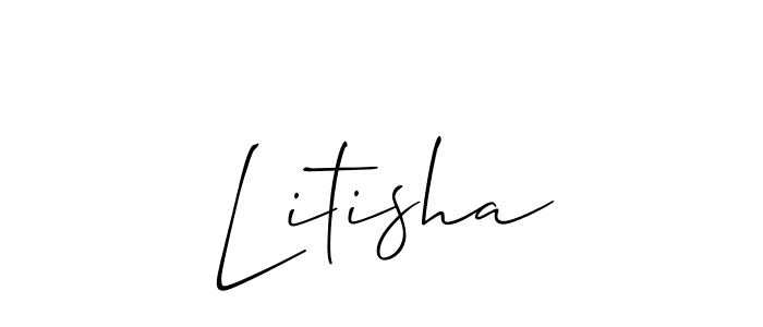 Once you've used our free online signature maker to create your best signature Allison_Script style, it's time to enjoy all of the benefits that Litisha name signing documents. Litisha signature style 2 images and pictures png