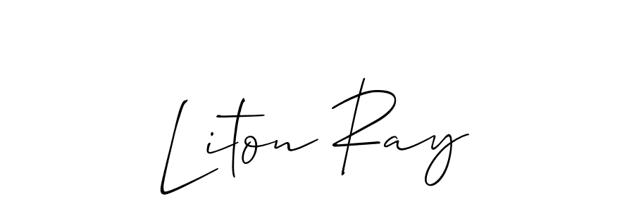 Also we have Liton Ray name is the best signature style. Create professional handwritten signature collection using Allison_Script autograph style. Liton Ray signature style 2 images and pictures png