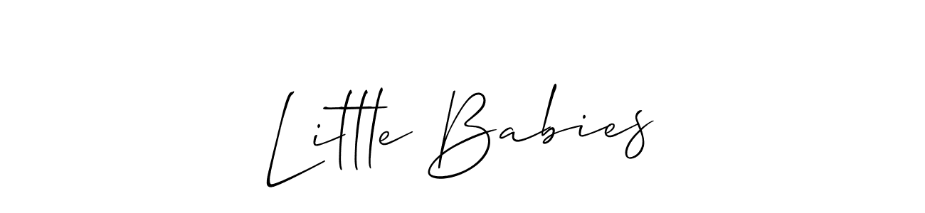 How to make Little Babies name signature. Use Allison_Script style for creating short signs online. This is the latest handwritten sign. Little Babies signature style 2 images and pictures png