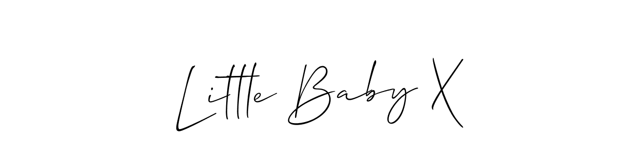 if you are searching for the best signature style for your name Little Baby X. so please give up your signature search. here we have designed multiple signature styles  using Allison_Script. Little Baby X signature style 2 images and pictures png