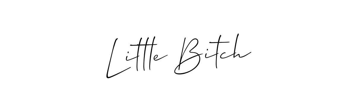 How to make Little Bitch signature? Allison_Script is a professional autograph style. Create handwritten signature for Little Bitch name. Little Bitch signature style 2 images and pictures png