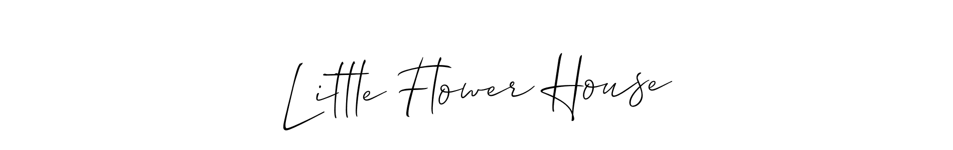 Similarly Allison_Script is the best handwritten signature design. Signature creator online .You can use it as an online autograph creator for name Little Flower House. Little Flower House signature style 2 images and pictures png