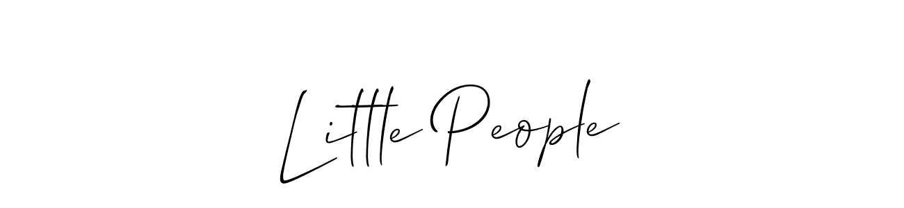 How to make Little People signature? Allison_Script is a professional autograph style. Create handwritten signature for Little People name. Little People signature style 2 images and pictures png