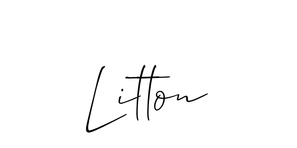 Similarly Allison_Script is the best handwritten signature design. Signature creator online .You can use it as an online autograph creator for name Litton. Litton signature style 2 images and pictures png