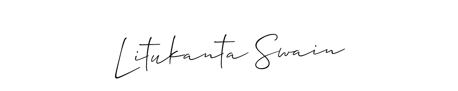 Create a beautiful signature design for name Litukanta Swain. With this signature (Allison_Script) fonts, you can make a handwritten signature for free. Litukanta Swain signature style 2 images and pictures png