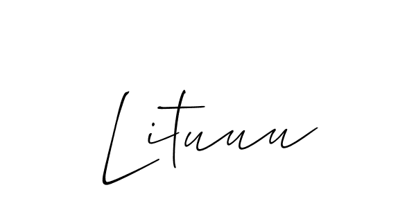 Also we have Lituuu name is the best signature style. Create professional handwritten signature collection using Allison_Script autograph style. Lituuu signature style 2 images and pictures png