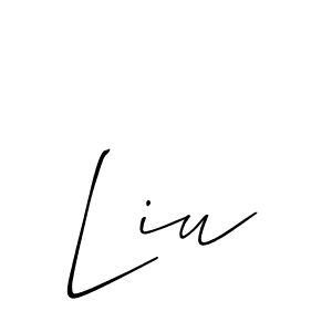 Similarly Allison_Script is the best handwritten signature design. Signature creator online .You can use it as an online autograph creator for name Liu. Liu signature style 2 images and pictures png