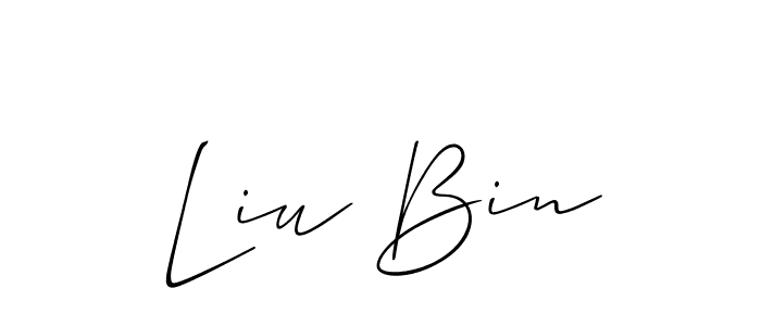 Once you've used our free online signature maker to create your best signature Allison_Script style, it's time to enjoy all of the benefits that Liu Bin name signing documents. Liu Bin signature style 2 images and pictures png
