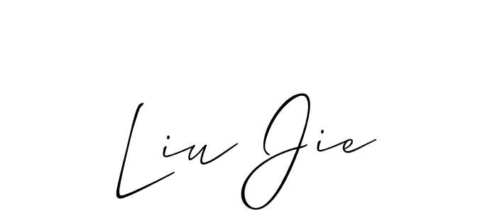 How to Draw Liu Jie signature style? Allison_Script is a latest design signature styles for name Liu Jie. Liu Jie signature style 2 images and pictures png