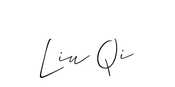 Also we have Liu Qi name is the best signature style. Create professional handwritten signature collection using Allison_Script autograph style. Liu Qi signature style 2 images and pictures png