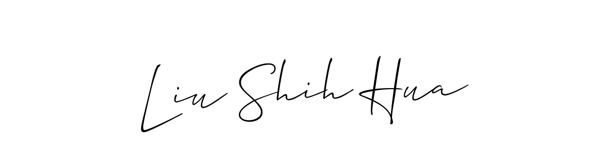 How to make Liu Shih Hua signature? Allison_Script is a professional autograph style. Create handwritten signature for Liu Shih Hua name. Liu Shih Hua signature style 2 images and pictures png