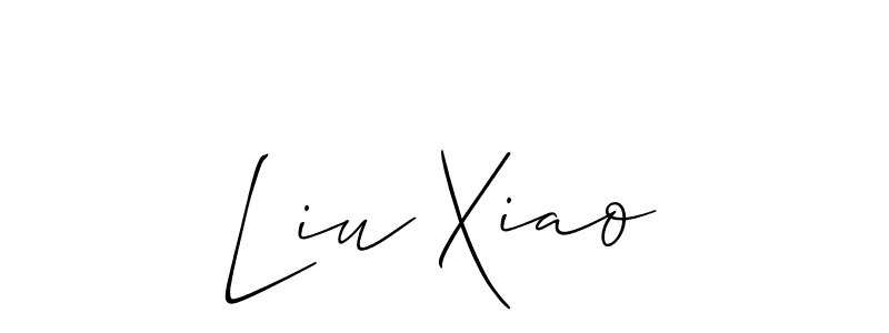 Make a beautiful signature design for name Liu Xiao. With this signature (Allison_Script) style, you can create a handwritten signature for free. Liu Xiao signature style 2 images and pictures png