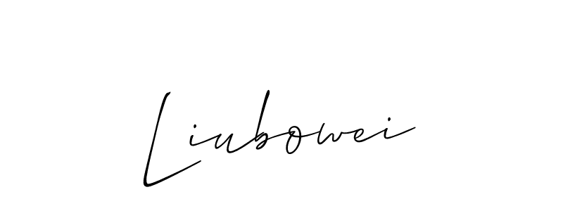 Make a beautiful signature design for name Liubowei. Use this online signature maker to create a handwritten signature for free. Liubowei signature style 2 images and pictures png