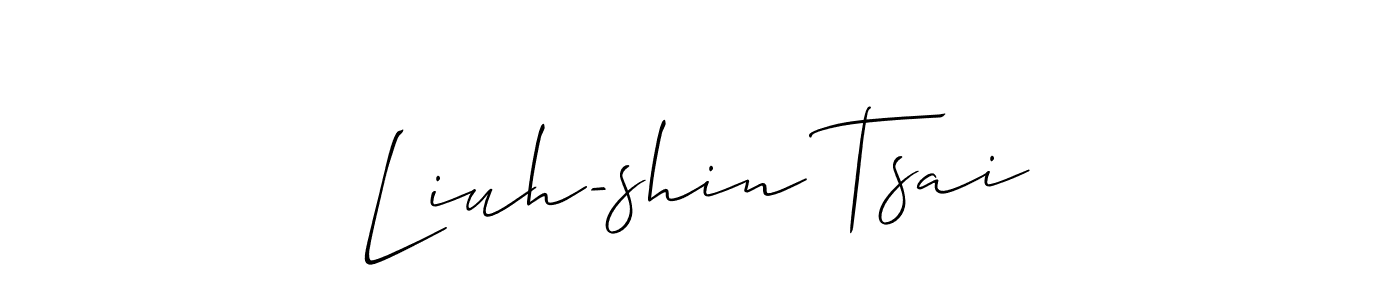 Make a beautiful signature design for name Liuh-shin Tsai. With this signature (Allison_Script) style, you can create a handwritten signature for free. Liuh-shin Tsai signature style 2 images and pictures png