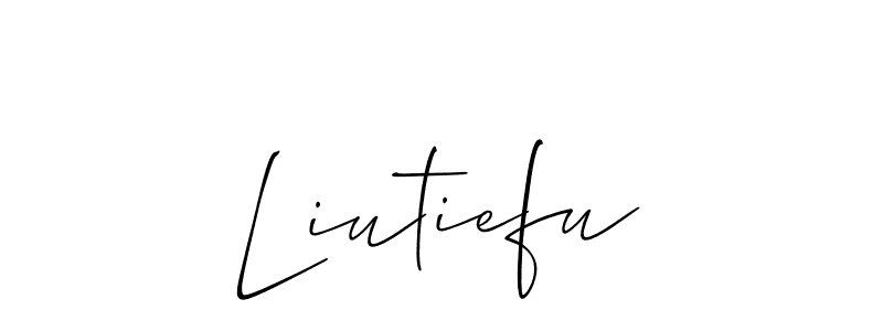 Also we have Liutiefu name is the best signature style. Create professional handwritten signature collection using Allison_Script autograph style. Liutiefu signature style 2 images and pictures png