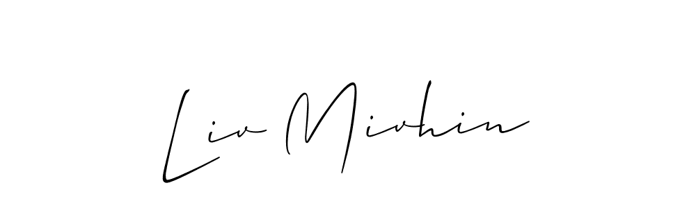 How to Draw Liv Mivhin signature style? Allison_Script is a latest design signature styles for name Liv Mivhin. Liv Mivhin signature style 2 images and pictures png