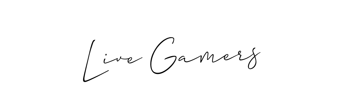 Once you've used our free online signature maker to create your best signature Allison_Script style, it's time to enjoy all of the benefits that Live Gamers name signing documents. Live Gamers signature style 2 images and pictures png