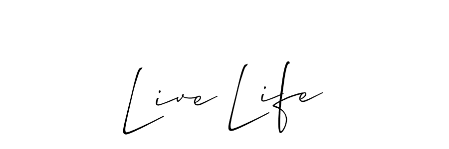 if you are searching for the best signature style for your name Live Life. so please give up your signature search. here we have designed multiple signature styles  using Allison_Script. Live Life signature style 2 images and pictures png