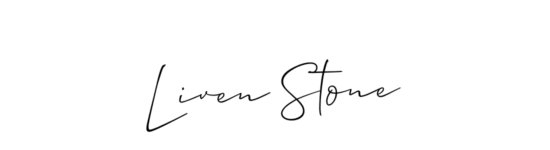 See photos of Liven Stone official signature by Spectra . Check more albums & portfolios. Read reviews & check more about Allison_Script font. Liven Stone signature style 2 images and pictures png