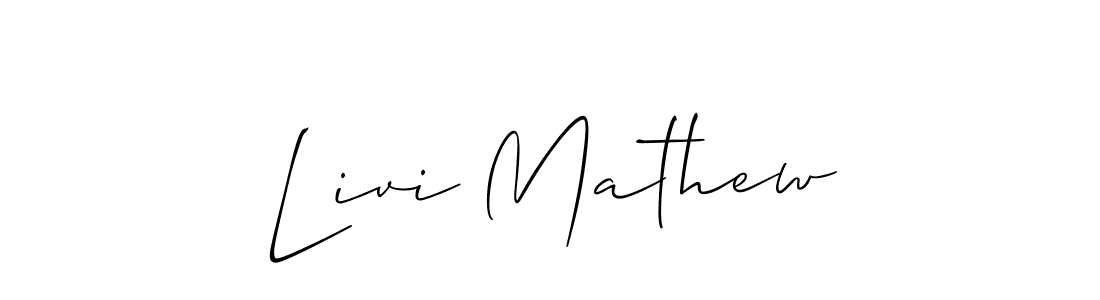 Also You can easily find your signature by using the search form. We will create Livi Mathew name handwritten signature images for you free of cost using Allison_Script sign style. Livi Mathew signature style 2 images and pictures png