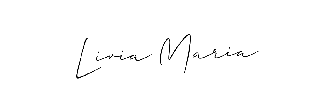 Also You can easily find your signature by using the search form. We will create Livia Maria name handwritten signature images for you free of cost using Allison_Script sign style. Livia Maria signature style 2 images and pictures png