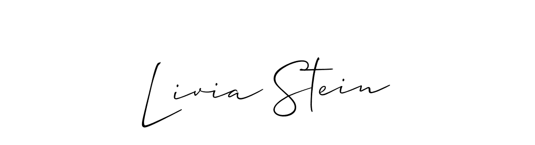Once you've used our free online signature maker to create your best signature Allison_Script style, it's time to enjoy all of the benefits that Livia Stein name signing documents. Livia Stein signature style 2 images and pictures png