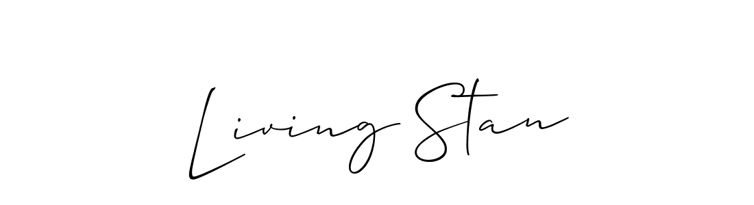 How to Draw Living Stan signature style? Allison_Script is a latest design signature styles for name Living Stan. Living Stan signature style 2 images and pictures png