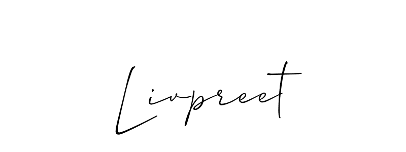 Allison_Script is a professional signature style that is perfect for those who want to add a touch of class to their signature. It is also a great choice for those who want to make their signature more unique. Get Livpreet name to fancy signature for free. Livpreet signature style 2 images and pictures png