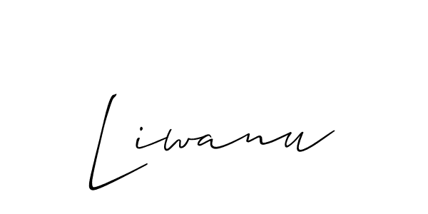 Also You can easily find your signature by using the search form. We will create Liwanu name handwritten signature images for you free of cost using Allison_Script sign style. Liwanu signature style 2 images and pictures png