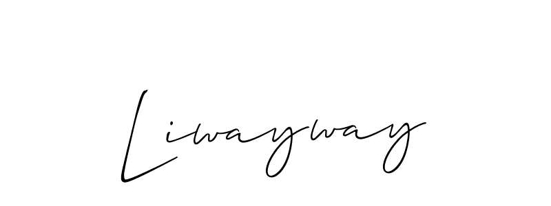 if you are searching for the best signature style for your name Liwayway. so please give up your signature search. here we have designed multiple signature styles  using Allison_Script. Liwayway signature style 2 images and pictures png